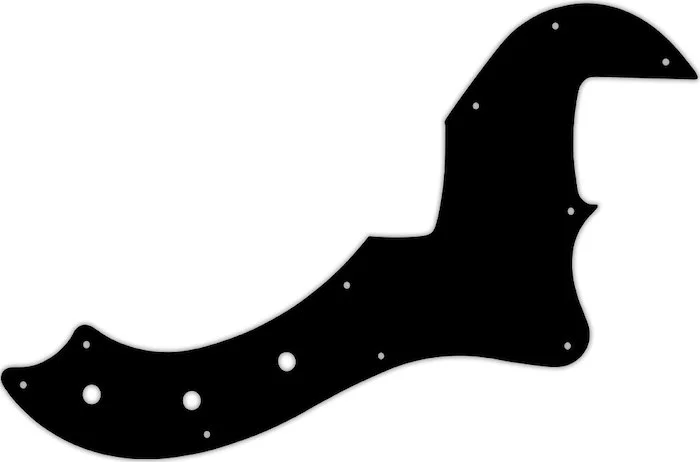 WD Custom Pickguard For Fender American Standard Dimension Bass IV #09 Black/White/Black/White/Black