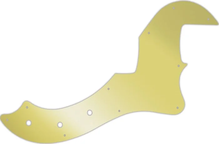 WD Custom Pickguard For Fender American Standard Dimension Bass IV #10GD Gold Mirror