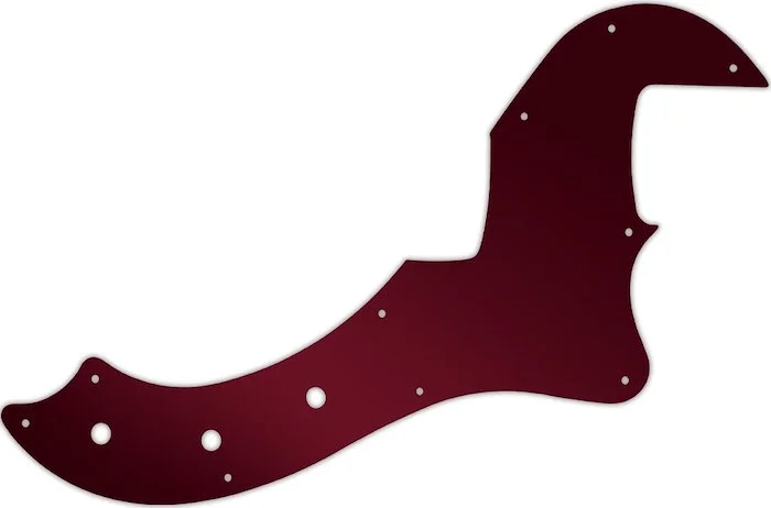 WD Custom Pickguard For Fender American Standard Dimension Bass IV #10R Red Mirror