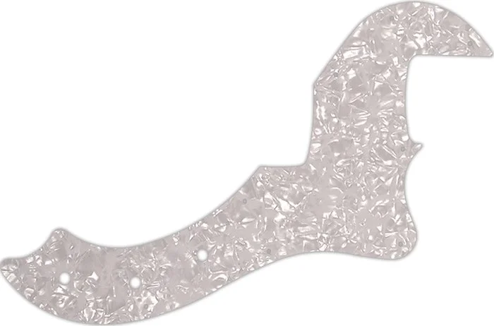 WD Custom Pickguard For Fender American Standard Dimension Bass IV #28 White Pearl/White/Black/White