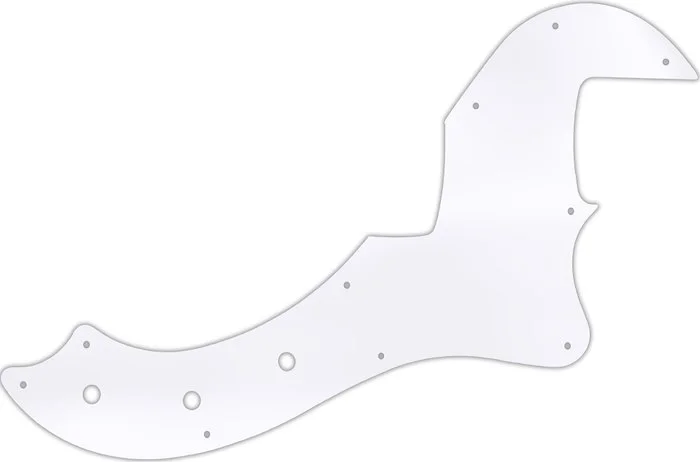 WD Custom Pickguard For Fender American Standard Dimension Bass IV #45T Clear Acrylic Thin