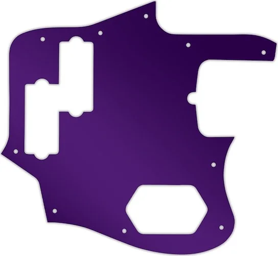 WD Custom Pickguard For Fender American Standard Jaguar Bass #10PR Purple Mirror