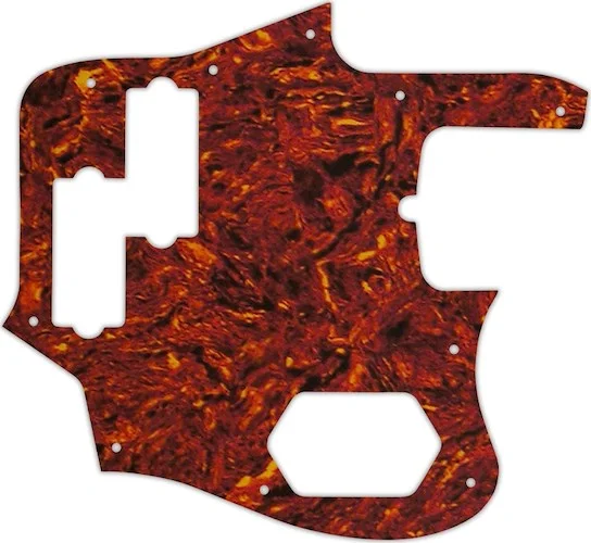 WD Custom Pickguard For Fender American Standard Jaguar Bass #05W Tortoise Shell/White