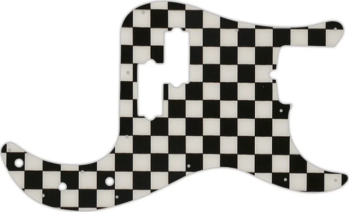 WD Custom Pickguard For Fender American Standard Precision Bass #CK01 Checkerboard Graphic