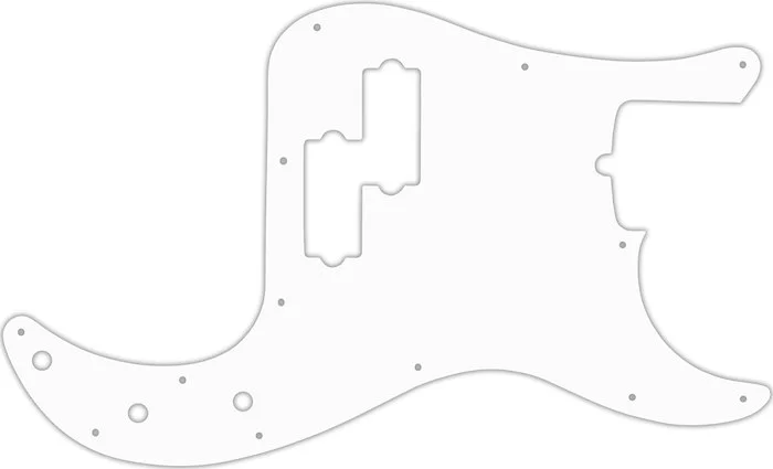 WD Custom Pickguard For Fender American Standard Precision Bass #04R White/Red/White
