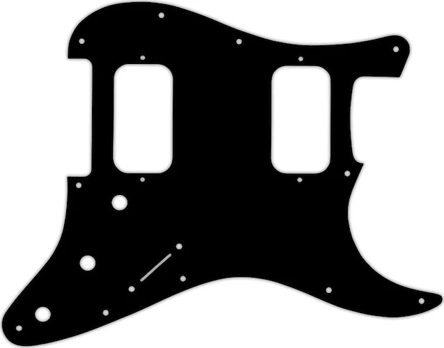 WD Custom Pickguard For Fender Big Apple Or Double Fat Stratocaster #01T Black Thin