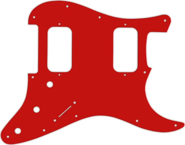 WD Custom Pickguard For Fender Big Apple Or Double Fat Stratocaster #07 Red/White/Red