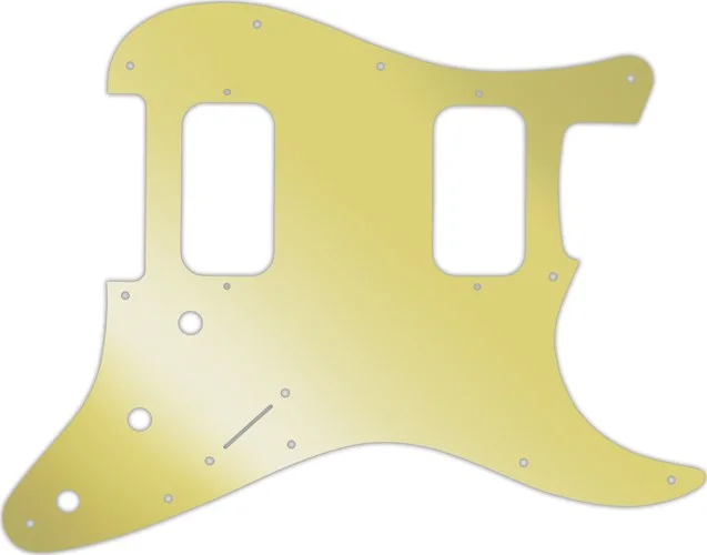 WD Custom Pickguard For Fender Big Apple Or Double Fat Stratocaster #10GD Gold Mirror