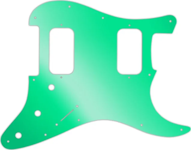 WD Custom Pickguard For Fender Big Apple Or Double Fat Stratocaster #10GR Green Mirror