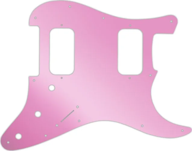 WD Custom Pickguard For Fender Big Apple Or Double Fat Stratocaster #10P Pink Mirror