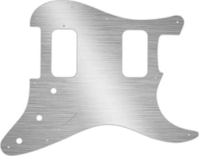 WD Custom Pickguard For Fender Big Apple Or Double Fat Stratocaster #13 Simulated Brushed Silver/Bla