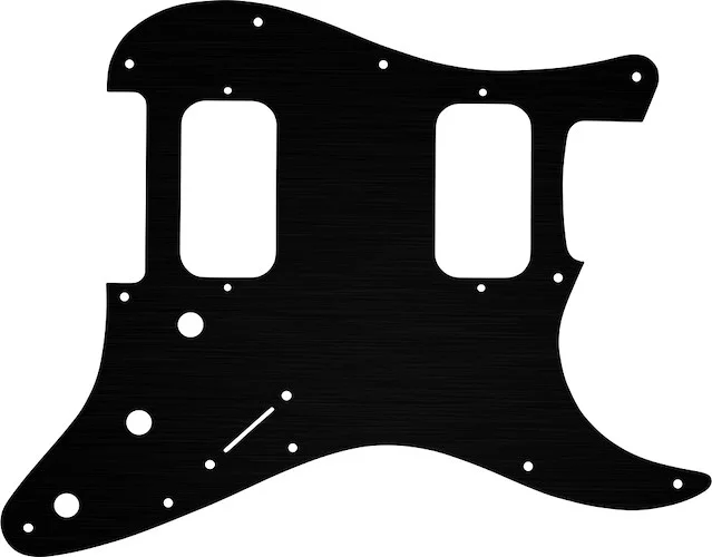 WD Custom Pickguard For Fender Big Apple Or Double Fat Stratocaster #27T Simulated Black Anodized Th