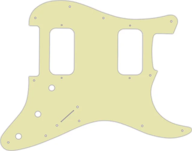 WD Custom Pickguard For Fender Big Apple Or Double Fat Stratocaster #34S Mint Green Solid
