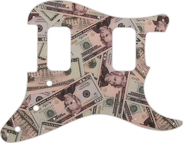 WD Custom Pickguard For Fender Big Apple Or Double Fat Stratocaster #G16 Money Graphic