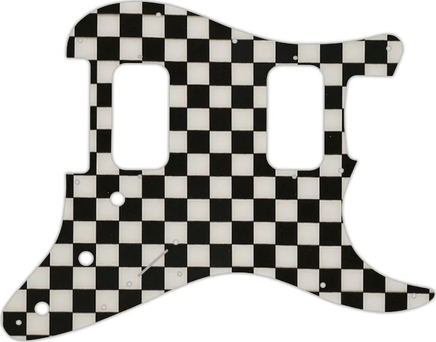 WD Custom Pickguard For Fender Big Apple Or Double Fat Stratocaster #CK01 Checkerboard Graphic