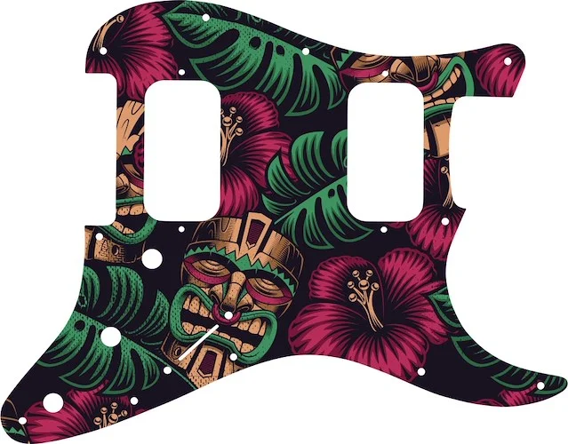 WD Custom Pickguard For Fender Big Apple Or Double Fat Stratocaster #GAL01 Aloha Tiki Graphic