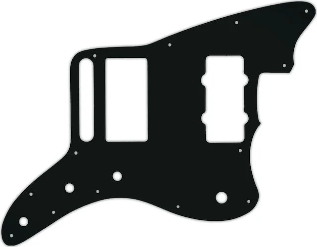 WD Custom Pickguard For Fender Blacktop Jazzmaster #01A Black Acrylic