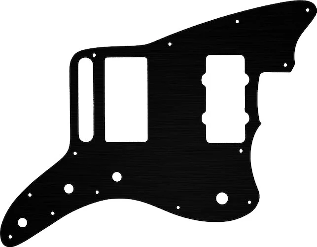 WD Custom Pickguard For Fender Blacktop Jazzmaster #27T Simulated Black Anodized Thin