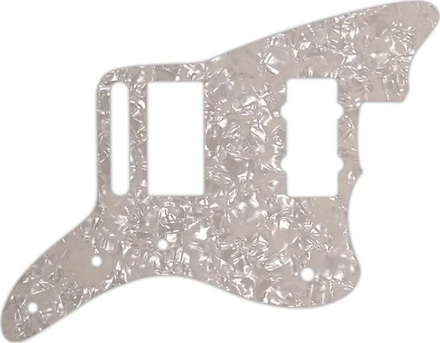 WD Custom Pickguard For Fender Blacktop Jazzmaster #28A Aged Pearl/White/Black/White