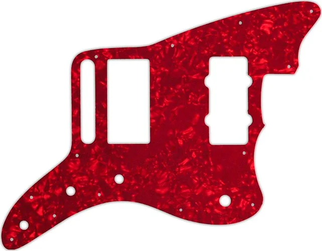 WD Custom Pickguard For Fender Blacktop Jazzmaster #28R Red Pearl/White/Black/White