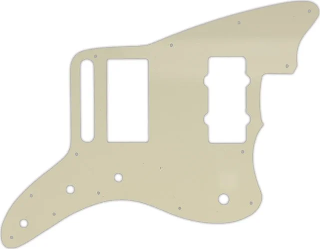 WD Custom Pickguard For Fender Blacktop Jazzmaster #55S Parchment Solid