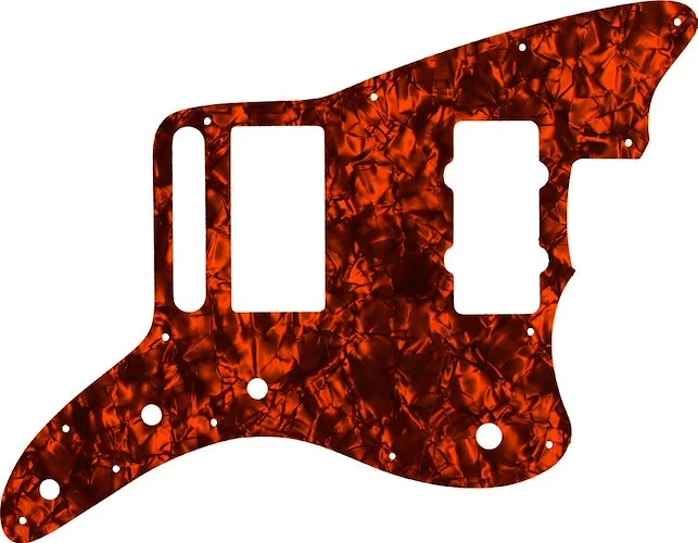 WD Custom Pickguard For Fender Blacktop Jazzmaster #28OP Orange Pearl/Black/White/Black