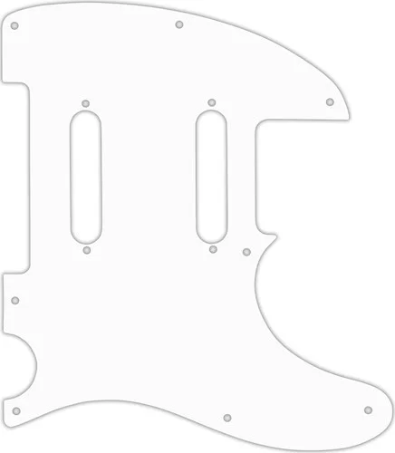 WD Custom Pickguard For Fender Blacktop Baritone Telecaster #02 White