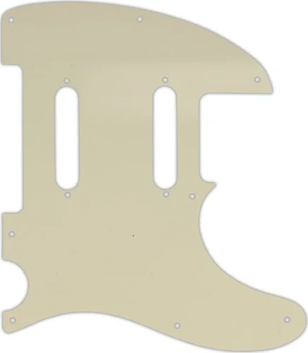 WD Custom Pickguard For Fender Blacktop Baritone Telecaster #55S Parchment Solid