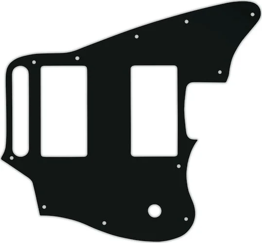 WD Custom Pickguard For Fender Blacktop Jaguar #01A Black Acrylic