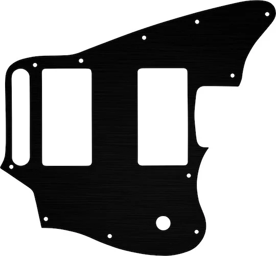 WD Custom Pickguard For Fender Blacktop Jaguar #27 Simulated Black Anodized