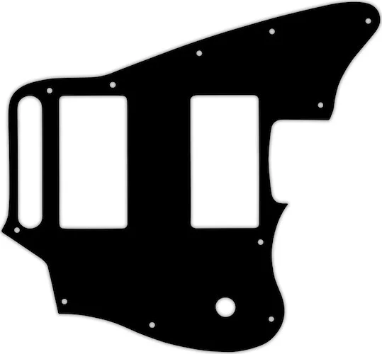 WD Custom Pickguard For Fender Blacktop Jaguar #01T Black Thin