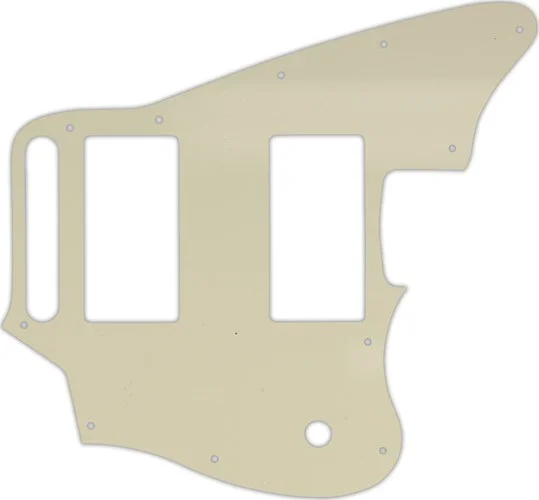 WD Custom Pickguard For Fender Blacktop Jaguar #55S Parchment Solid