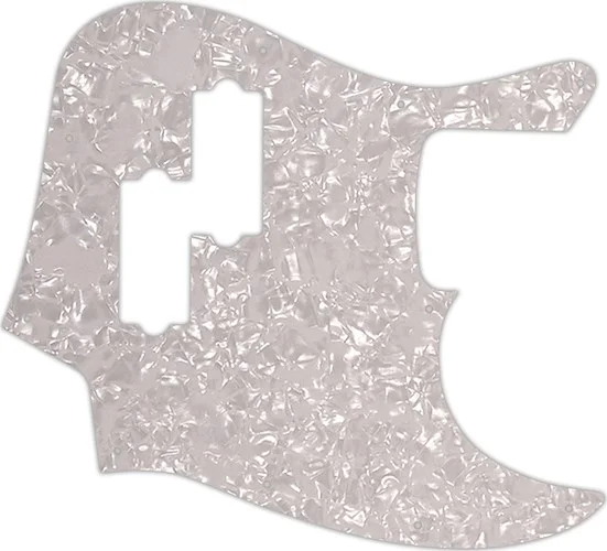 WD Custom Pickguard For Fender Blacktop Jazz Bass #28 White Pearl/White/Black/White