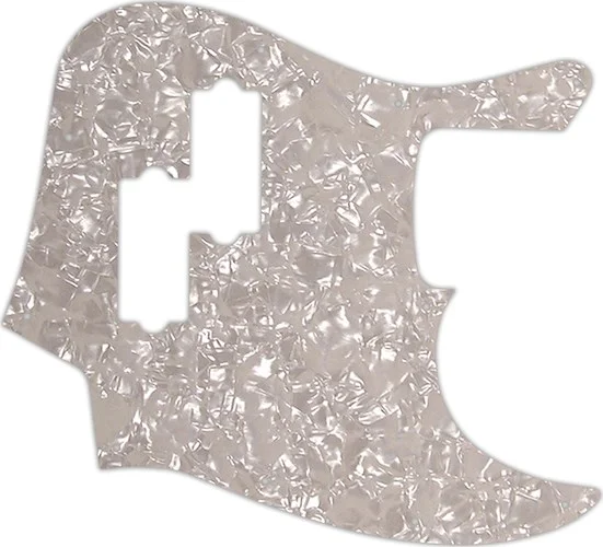 WD Custom Pickguard For Fender Blacktop Jazz Bass #28A Aged Pearl/White/Black/White