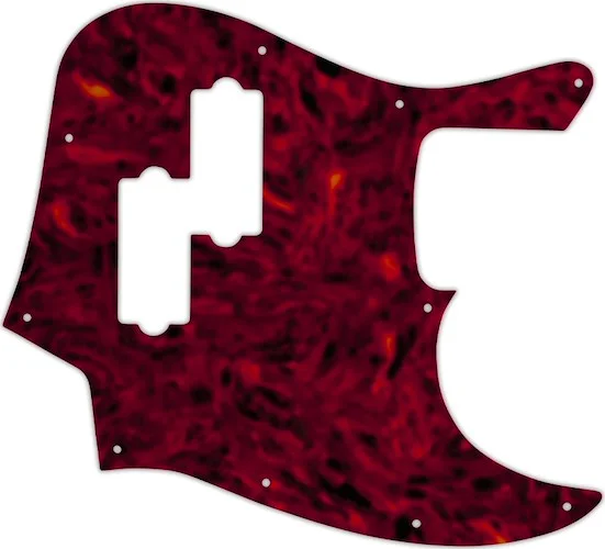 WD Custom Pickguard For Fender Blacktop Jazz Bass #05T Tortoise Shell Solid (Semi-Transparent)