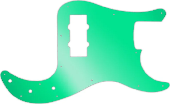 WD Custom Pickguard For Fender Blacktop Precision Bass #10GR Green Mirror
