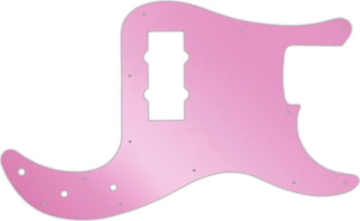 WD Custom Pickguard For Fender Blacktop Precision Bass #10P Pink Mirror