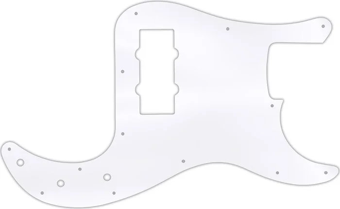 WD Custom Pickguard For Fender Blacktop Precision Bass #45T Clear Acrylic Thin