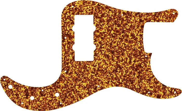 WD Custom Pickguard For Fender Blacktop Precision Bass #60OS Orange Sparkle White/Black/White