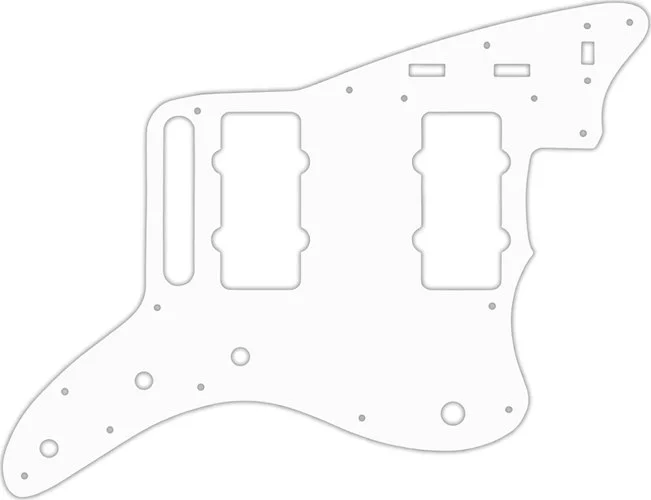WD Custom Pickguard For Fender Classic Player Jazzmaster Special #04 White/Black/White