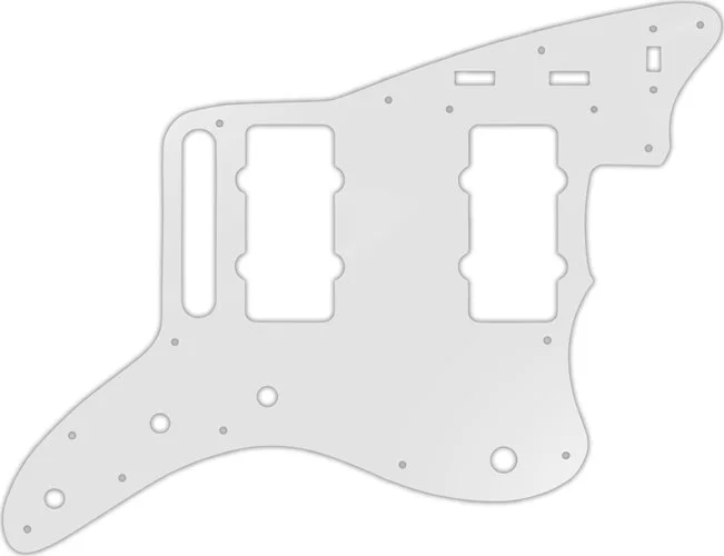 WD Custom Pickguard For Fender Classic Player Jazzmaster Special #22 Translucent Milk White