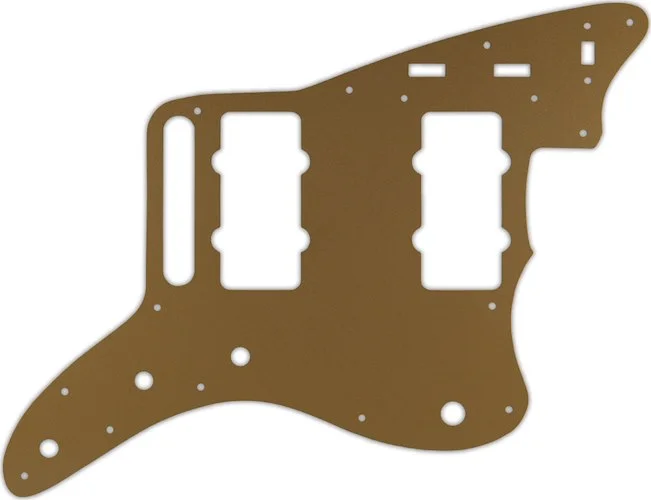 WD Custom Pickguard For Fender Classic Player Jazzmaster Special #59 Gold/Clear/Gold