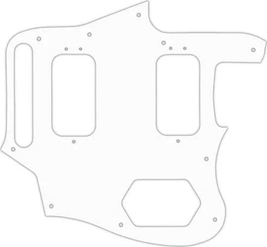 WD Custom Pickguard For Fender Classic Player Jaguar Special HH #04 White/Black/White