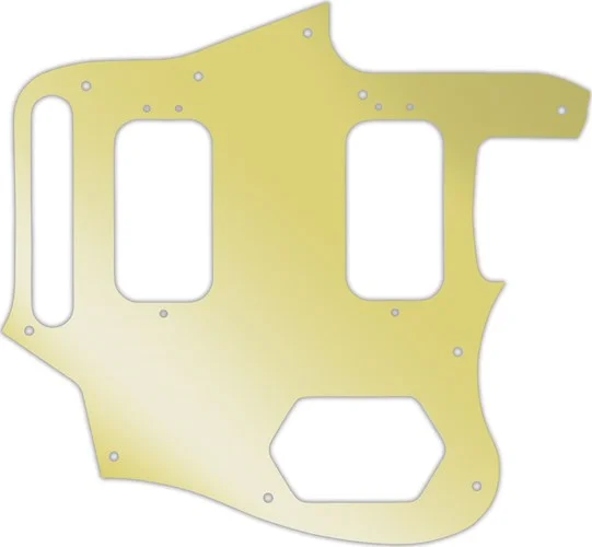 WD Custom Pickguard For Fender Classic Player Jaguar Special HH #10GD Gold Mirror