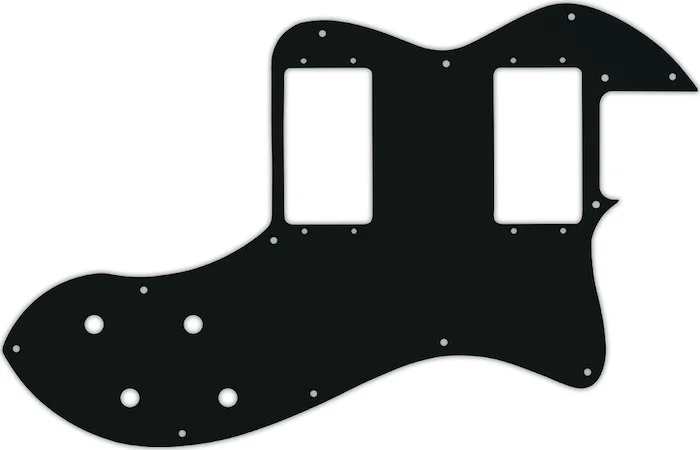 WD Custom Pickguard For Fender Classic Player Telecaster Thinline Deluxe #01A Black Acrylic
