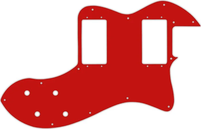 WD Custom Pickguard For Fender Classic Player Telecaster Thinline Deluxe #07 Red/White/Red