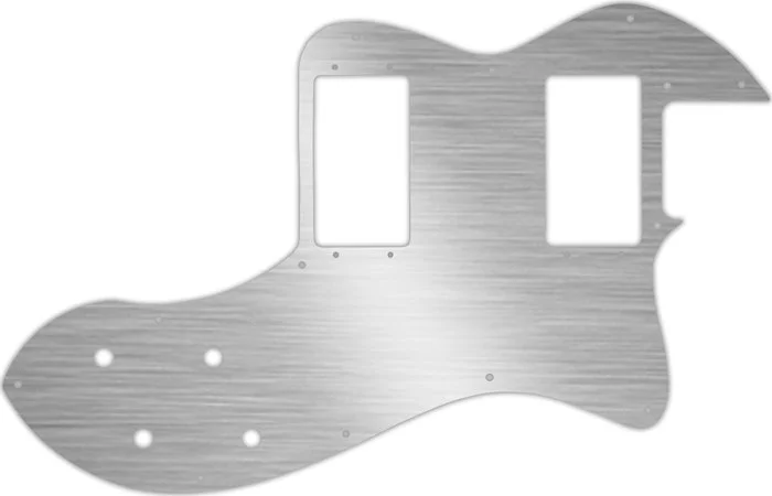 WD Custom Pickguard For Fender Classic Player Telecaster Thinline Deluxe #13 Simulated Brushed Silve