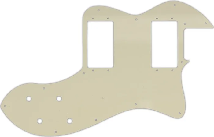 WD Custom Pickguard For Fender Classic Player Telecaster Thinline Deluxe #55S Parchment Solid