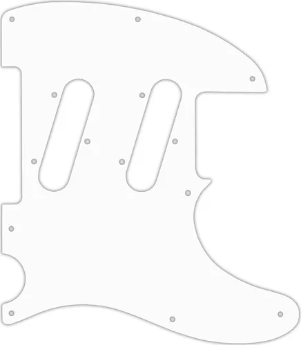 WD Custom Pickguard For Fender Classic Player Triple Telecaster #02T White Thin