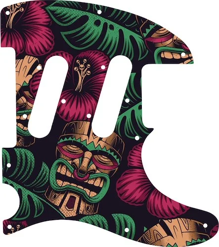 WD Custom Pickguard For Fender Classic Player Triple Telecaster #GAL01 Aloha Tiki Graphic